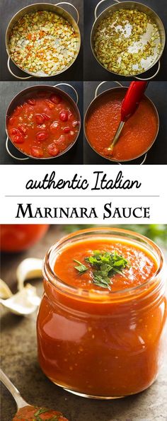 the steps to make authentic italian marinara sauce