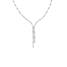 100% Natural Diamonds, Not Enhanced in any way Round Cut Diamond Necklace 2.11CT G-H  SI   14K White Gold,   Prong style,  17 gram 16 inches in length 77 diamonds  N4406WD   ALL OUR ITEMS ARE AVAILABLE TO BE ORDERED IN 14K WHITE, ROSE OR YELLOW GOLD UPON REQUEST. All Chains of Pendants and Necklaces Can be Requested in Luxury Baguette Diamond Necklace For Formal Events, Dazzling Platinum Necklace For Formal Occasions, Dazzling White Gold Necklace For Formal Events, Formal White Gold Tennis Necklace With Diamond Accents, Formal Dazzling Necklace With Brilliant Cut, Formal White Gold Necklaces With Single Cut Diamonds, Dazzling Formal Necklace With Brilliant Cut, Formal White Gold Necklace With Single Cut Diamonds, Dazzling Brilliant-cut Necklace For Formal Occasions