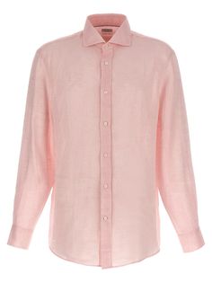 100% linen | Brunello Cucinelli Men's Linen Shirt in Pink | SS24 Brunello Cucinelli Men, Linen Shirt Men, Twill Shirt, Engineered Garments, Knit Shirt, Linen Women, Brunello Cucinelli, Stylish Men, Linen Shirt