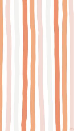 an orange and white striped wallpaper pattern