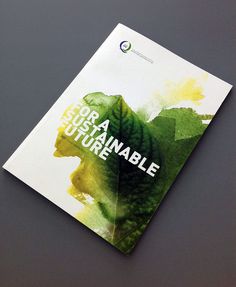 a brochure with an image of a leaf and the words ora sustenataturable on it