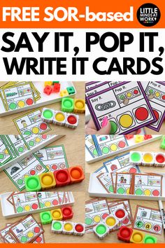 the free sor - based say it pop it write it cards