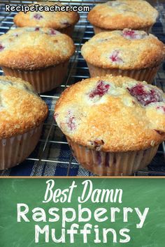 the cover of best damn raspberry muffins