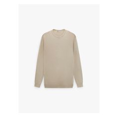 Basic Color Sweater Fine Knit Stretch Crew Neck T-shirt, Classic Stretch Sweater With Ribbed Neckline, Casual Ribbed Turtleneck Tops, Casual Mock Neck Top With Ribbed Neckline For Layering, Knit Tops With Crew Neck, Knit Tops With Ribbed Crew Neck, Chic Beige Crew Neck T-shirt, Trendy T-shirt With Ribbed Neckline For Layering, Trendy T-shirt With Ribbed Neckline