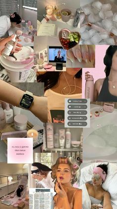 Soft Girl Era Vision Board, Clear Skin Visual Board, Aesthetic Makeup Wallpaper, Clear Glowing Skin Aesthetic Vision Board, Skin Care Aesthetic Pictures Pink, Slincare Girl Aesthetic, Stood Up, On The Plane