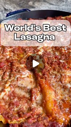 Chris Padley on Instagram: "The World’s Best Lasagna: Step-by-Step Recipe You Need to Try! 

Get ready to make the @allrecipes World’s Best Lasagna! This show-stopping, cheesy, and hearty dish is a crowd-pleaser. Perfect for family dinners or special occasions, this recipe delivers layers of flavor in every bite. Here’s how you can make it at home:

Ingredients:
	•	1 lb sweet Italian sausage
	•. 1 lb lean ground beef
	•	½ cup minced onion
	•	2 cloves garlic, crushed
	•	1 (28 oz) can crushed tomatoes
	•	2 (6.5 oz) cans tomato sauce
	•	2 (6 oz) cans tomato paste
	•	½ cup water
	•	2 tbsp white sugar
	•	4 tbsp fresh parsley, divided
	•	1 ½ tsp dried basil leaves
	•	1 ½ tsp salt, divided
	•	1 tsp Italian seasoning
	•	½ tsp fennel seeds
	•	¼ tsp ground black pepper
	•	12 lasagna noodles
	•	16 oz