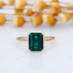 ※ Please contact us before ordering if you need to receive the package on a specific date. ※ Metal Type: Solid 10k/14k/18k (white/yellow/rose) Gold;  ※ Center Stone: Lab Created Emerald ※ Center Carat Weight: Emerald Cut 3CT (7x9mm) ※ Color: Green-5A ※ Clarity: VVS ※ Band Width: 1.68mm ※ Band Thickness: 1.20mm ※ SKU: ESR2985-EM7x9mm ※ Accessories: *Shipped with beautiful ring box; *Directly price from Manufacturer, 1/3 the price from Jewelry Store; ※ Buy with Warranty: 1) 15 Days Money Back Guar 14k Gold Halo Ring With Emerald-cut Center Stone, 14k Gold Emerald Cut Halo Ring With Center Stone, Timeless 14k Gold Emerald Wedding Ring, Wedding Topaz Ring With Prong Setting And Emerald Cut, 14k Gold Emerald Cut Emerald Ring For Wedding, Emerald Cut Ring With Prong Setting For Wedding, Timeless Emerald-cut Topaz Wedding Ring, Wedding Emerald Cut Topaz Ring With Prong Setting, Emerald Cut Wedding Ring With Prong Setting