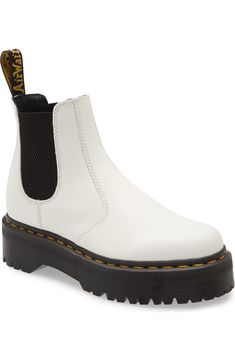 Dr. Martens 2976 Quad Platform Chelsea Boot (Women) | Nordstromrack 2976 Quad Platform Chelsea Boot, Dr Martens 2976 Quad, Dr Martens 2976, Chelsea Boot Women, Platform Chelsea Boots, Unisex Shoes, Women Men Shoes, Goodyear Welt, Chelsea Boot