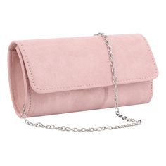 PRICES MAY VARY. 3-in-1 Style: Free your hands with a detachable chain strap, it can be held in hand as Clutch, makes it easier when you need to free to hand for a cool cocktail at prom or party. Or used as Crossbody Bag/Shoulder Bag, slipped over the shoulder using the detachable chain strap. Bag Dimensions: 7.8''W x 4.1''H x 2''D. Perfect size to comfortably hold in hand. Inside features a main compartment and a slip pocket, enough room your necessities, phones, wallets, cosmetics, cards, keys Red Clutch, Velvet Clutch, Brown Crossbody, Small Clutch, Clutch Pouch, Pink Suede, Stella And Dot, 3 In 1, Bag Shoulder