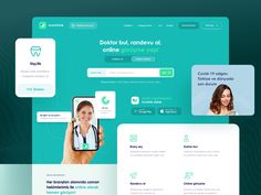 the landing page for dental clinic website