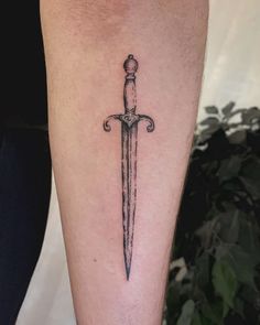 Tattoo Future, Knife Tattoo, Sigil Tattoo, Handpoke Tattoo, Dagger Tattoo, Dream Tattoos, Simplistic Tattoos, Pretty Tattoos, Body Tattoos