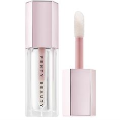 Fenty Beauty By Rihanna Gloss Bomb Universal Lip Luminizer Glass Slipper/Clear. Bnib An Ultimate, Gotta-Have-It Lip Gloss With Explosive Shine That Feels As Good As It Looks. This Universal Lip Luminizer Delivers Explosive Shine In Six Shades That Flatter All Skin Tones. One Swipe Of Gloss Bomb’s Xxl Wand Leaves Lips Looking Instantly Fuller And Smoother. The Non-Sticky Formula Is Super Shiny, And Has An Addictive Peach-Vanilla Scent You Just Can't Get Enough Of. Best Clear Lip Gloss, Lip Gloss Sephora, Lip Gloss Collection, Pink Lip Gloss, Lip Serum, Clear Lip Gloss, Gloss Labial, Luminizer