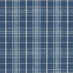 a blue and white plaid fabric