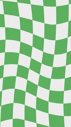 a green and white checkerboard pattern is shown