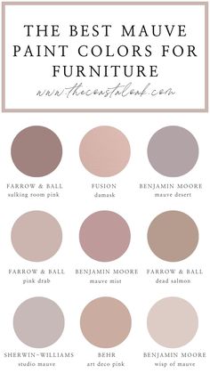 the best mauve paint colors for furniture