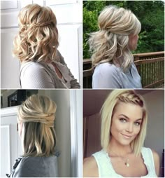 Evening Hairstyles, Hoco Hairstyles, Hairstyles For Medium Length Hair Easy, Hairstyle Tutorials, Shoulder Hair, Hair Indian, Hair Hoco, Bridesmaid Hair Short, Cute Hairstyles For Medium Hair