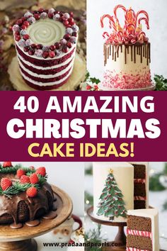 40 amazing christmas cake ideas that are easy to make and can be made in minutes