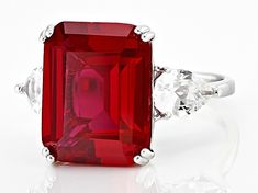 12.50ct Lab Created Ruby with 1.60ctw White Lab Created Sapphire Rhodium Over Sterling Silver Ring. Measures Approximately 0.91"L x 0.58"W. Not Sizeable. Gia Certified Ruby Jewelry With Baguette Cut, Gia Certified Baguette Cut Ruby Jewelry, Elegant Gia Certified Lab-created Ruby Jewelry, Classic Jewelry With Gia Certified Lab-created Ruby, Classic Gia Certified Jewelry With Lab-created Ruby, Classic Gia Certified Lab-created Ruby Jewelry, Gia Certified Lab-created Ruby Ring, Gia Certified Lab-created Ruby Jewelry In White Gold, Gia Certified White Gold Jewelry With Lab-created Ruby