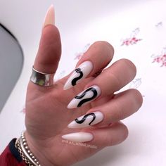 Slytherin Nails, Blonde Anime, Colorful Paintings Acrylic, Korean Nails, White Snake, Feeling Pictures, Nails White, Coffin Nails Long, Nails Ideas