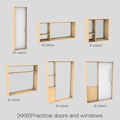 the different types of doors and windows