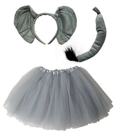 a tutu skirt and headband with ears