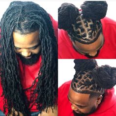 Long Loc Styles For Men, Locs Updo Styles, Loc Hairstyles For Men, Men Dreads, Locs Updo, Men Dread Styles, Long Loc Styles, Mens Dreadlock Styles, Natural Crown