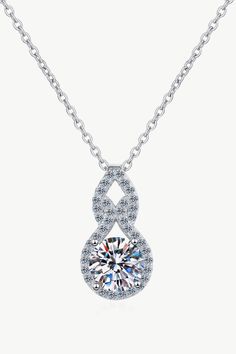 1 Carat Round Diamond Pendant Necklace Delicate Silver Necklace, Round Diamond Pendant, Ghost Mannequin, Moissanite Pendant, Rhinestone Material, Moissanite Necklace, Drop Pendant Necklace, Moissanite Jewelry, Diamond Pendant Necklace