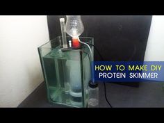 a glass container with toothbrushes in it and the words how to make diy protein slimmer