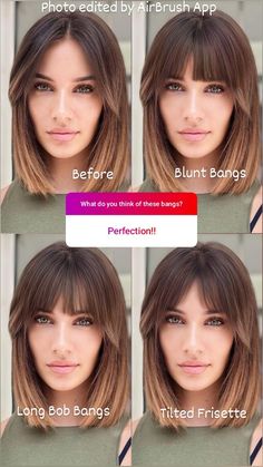 Long Fringe Bob Hairstyles, Straight Lob Haircut With Bangs, Hair 2023 Bangs, Long Bob Bangs Round Face, Lob Haircut With Fringe, Lob With Fringe Fine Hair, Long A Line Bob With Bangs, Long Bob With Fringe Bangs, Tilted Frisette Bangs