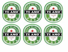 six stickers with the words teamo and stars in green, white and red