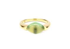 Peridot Ring-jewelry-Cherie Dori-Sorrel Sky Gallery Modern Yellow Gold Peridot Jewelry, Classic Green Opal Ring In 14k Gold, 14k Gold Green Ring With Polished Finish, 14k Gold Green Gemstone Dome Ring, Formal Green 14k Gold Dome Ring, Hallmarked Green Opal Ring In Fine Jewelry Style, Green Opal Ring In 14k Gold, Formal Lime Green Ring, Green Peridot Hallmarked Rings