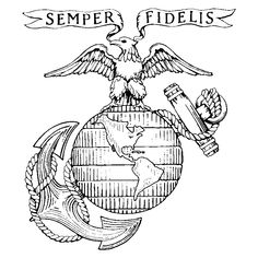 Marine Corps Art, Usmc Emblem, Usmc Tattoo, Marine Corps Emblem, Marine Tattoo, Semper Fidelis, Military Tattoos, Lower Receiver, Old Logo