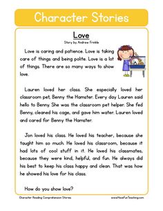 the character story for children to read in their own book, love is caring and prince loves