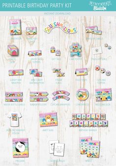 printable birthday party kit for kids