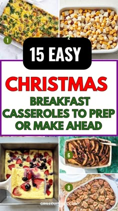 christmas breakfast casseroles to prep or make ahead