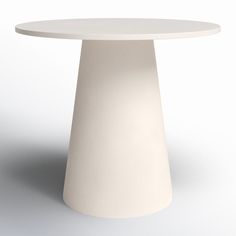 Wade Logan® Bradlyn Round 35" Pedestal Dining Table & Reviews | Wayfair White Round Table Dining, White Round Table, Round Table Dining, White Round Tables, Pedestal Dining Table, Table Dining, Round Dining, Round Dining Table, Round Table