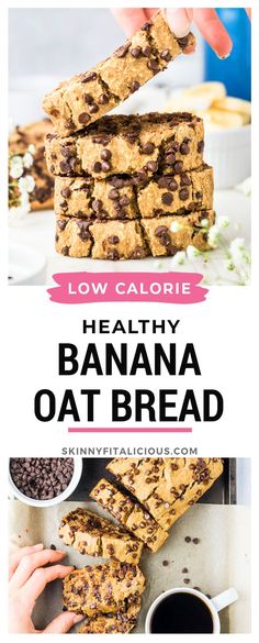 low calorie healthy banana oat bread recipe