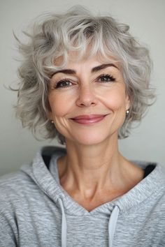 24 Amazing Short Hairstyles for Women Over 60 with Thin Hair in 2024 – CreativeBooster Haircuts For Women Round Face, Curling Fine Hair, Good Haircut, Low Taper, Natural Curly Hair Cuts, Shaggy Short Hair, Hairstyles For Women Over 60, Short Shag Hairstyles