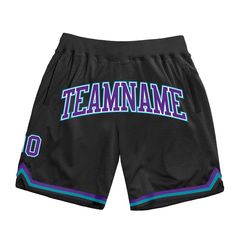 Cheer on the custom fashion basketball shorts. These shorts feature custom name number and a comfortable elastic waistband. Whether hitting the town or sinking into the couch, these shorts will perfectly finish any sports fashion look.Features: 1. Material: 100% polyester mesh 2. Stitched team or player name and numbers 3. Knit rib waistband, Rib welt pockets at side, Lined polyester mesh 4. Breathable & Quick-Drying; Exquisite stitching not easy to fall off 5. Moisture-wicking fabric has spongy Logo Wear, Alpha Kappa Alpha, Purple Shorts, Sports Fashion, Purple Teal, Sleeveless Crop Top, Basketball Shorts, Short Jacket, Kelly Green