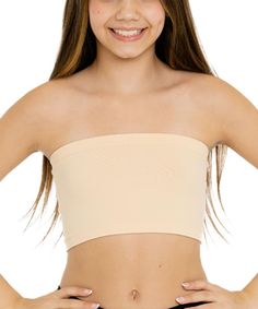 PRICES MAY VARY. ( Stylish and Functional ) Our tube tops for girls fit perfectly, great for layering or wearing on its own, this bandeau tube top can be paired with a variety of outfits, from casual to dressy. It serves as an excellent base layer under sheer tops, low-cut shirts or off-shoulder styles. Malibu sugar strapless bra can also be worn alone as a chic and minimalist summer top (One Size Fits Ages 10-14) ( Soft and Stretchy Fabric ) Our unique blend of 92% Nylon, 8% Spandex is ultra-li Seamless Strapless Bra, Tube Top Bra, Low Cut Shirt, Tube Bra, Revealing Dresses, Black Tube Top, Minimalist Summer, Strapless Bralette, Black Bandeau