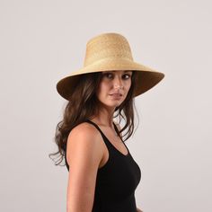 Our Galley hat runs small, please consider sizing up! The Galley beach is a dramatic showstopper with a structured brim. Material Our thin leghorn straw is hand-braided and then lock-stitched and blocked into shape. This is our stiffest straw. Trim Ships with 2" interchangeable black grosgrain ribbon with a hand-tied bow. This hat can also work with a thinner, flat-tailored bow, or without any trim for a sleek, simple look. Additional ribbons and trims available in the accessories section. Detai Raffia Hat, Hat Box, White Ribbon, Popular Style, Wide Brimmed, Straw Hat, Grosgrain Ribbon, Leather Cord, Looks Great