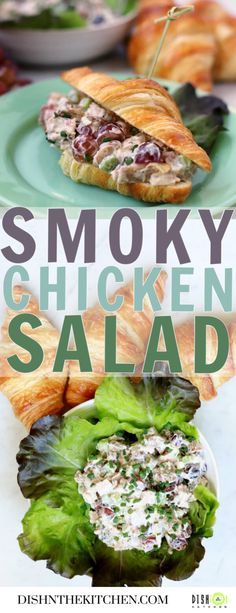 the cover of smoky chicken salad