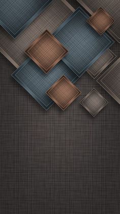 an abstract background with squares and rectangles in shades of brown, blue and grey