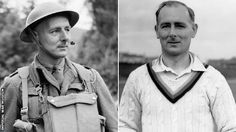 two black and white photos of men in uniforms