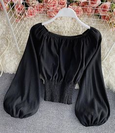 Tops long sleeve tops Fabric: blended Color: black, white, brown, red Size(cm): free size length 44 bust 76-110 sleeve length 59 Tops Long Sleeve, Outfit Goals, Top Fabric, Pajamas Women, Long Tops, Free Size, Bell Sleeve Top, Long Sleeve Tops, Fashion Dresses