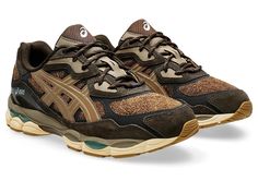 GEL-NYC | Unisex | Brown Storm/Tan Presidio | Sportstyle Shoes | ASICS United States Extra Wide Shoes, Shoes Asics, Narrow Shoes, Wrestling Shoes, Asics Sneakers, Athletic Gear, Volleyball Shoes, Wide Shoes, Running Fashion