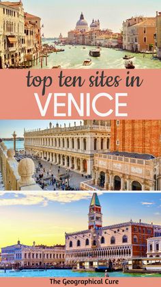 Pinterest pin for top sites in Venice Venice Things To Do, Venice Travel Guide, Venice Hotels, Floating City, Overseas Travel, Venice Travel, Italy Travel Guide