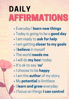 Affirmations For Students, Student Affirmations Classroom, Educational Affirmations, Positive Affirmations For Kids Classroom, Student Affirmations, Daily Affirmations For Kids, Elementary School Positive Affirmations, Daily Affirmations For Teenage Girl, Daily Affirmations For Teen Boys