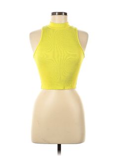 Shinestar Tank Top Size: Medium Yellow Tops - used. 58% POLYESTER, 34% RAYON, 8% SPANDEX, Halter, | Shinestar Tank Top Yellow Halter Tops - Used - Size Medium Yellow Halter Top, Strapless Denim Dress, Yellow Tops, Yellow Tank, Yellow Tank Top, Halter Tops, Yellow Top, Denim Dress, Two Piece Skirt Set