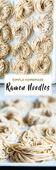 homemade ramen noodles are ready to be cooked in the oven